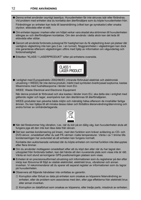 Toyota TNS410 - PZ420-E0333-SV - TNS410 - mode d'emploi