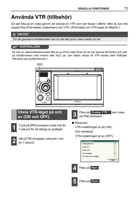 Toyota TNS410 - PZ420-E0333-SV - TNS410 - mode d'emploi