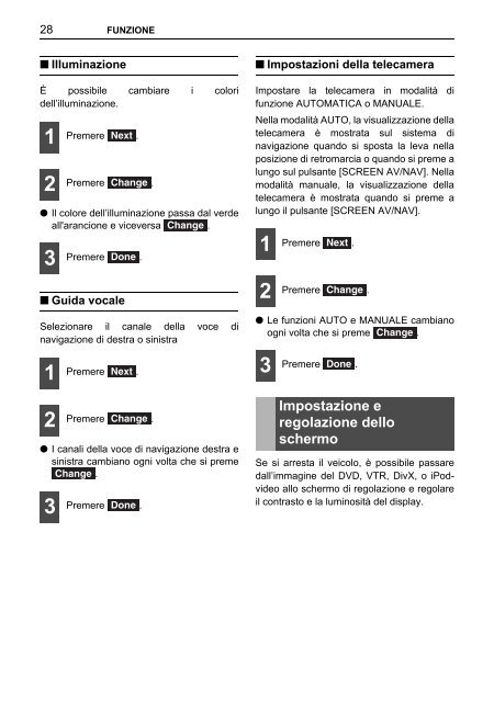 Toyota TNS410 - PZ420-E0333-IT - TNS410 - mode d'emploi