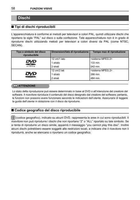 Toyota TNS410 - PZ420-E0333-IT - TNS410 - mode d'emploi