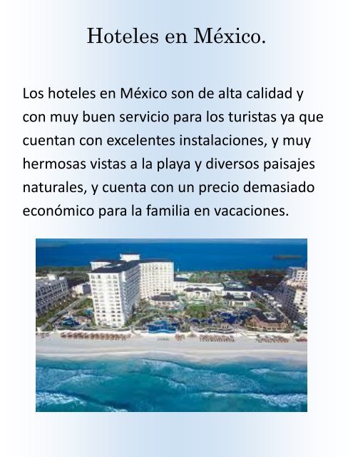 Turismo en Mexico