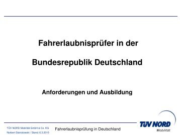 technischen Prüfstellen - KfV