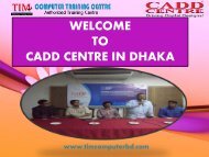 Auto CAD Training in Bangladesh| Tim Computer Training Centre