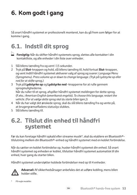 Toyota Bluetooth hands - PZ420-I0290-NE - Bluetooth hands-free system (English Danish Finnish Norwegian Swedish) - mode d'emploi