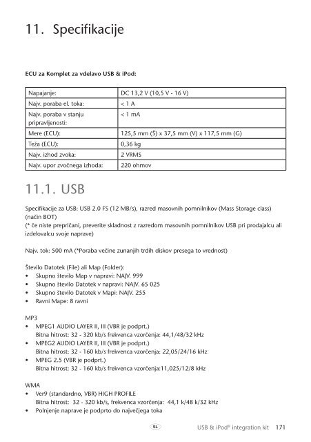 Toyota USB &amp;amp; iPod interface kit - PZ473-00266-00 - USB &amp; iPod interface kit (Czech, Hungarian, Polish, Russian, Slovak, Ukrainian) - mode d'emploi