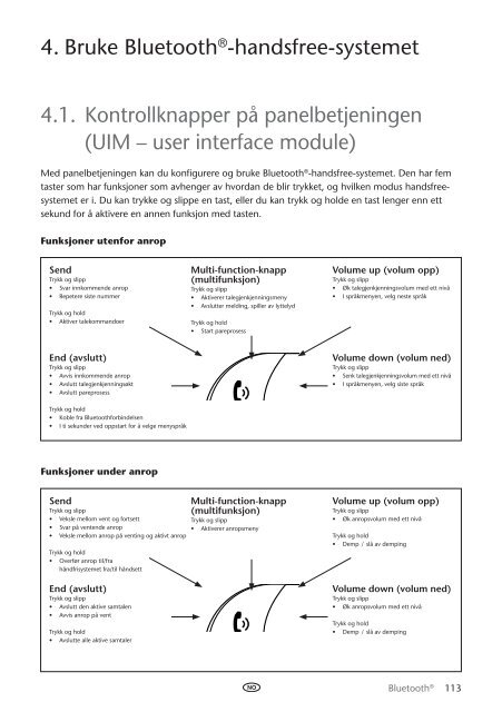 Toyota Bluetooth UIM English Danish Finnish Norwegian Swedish - PZ420-00292-NE - Bluetooth UIM English Danish Finnish Norwegian Swedish - mode d'emploi