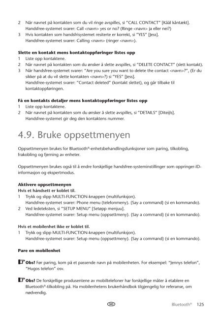 Toyota Bluetooth UIM English Danish Finnish Norwegian Swedish - PZ420-00292-NE - Bluetooth UIM English Danish Finnish Norwegian Swedish - mode d'emploi