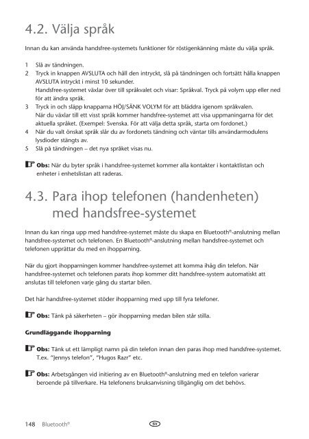 Toyota Bluetooth UIM English Danish Finnish Norwegian Swedish - PZ420-00292-NE - Bluetooth UIM English Danish Finnish Norwegian Swedish - mode d'emploi