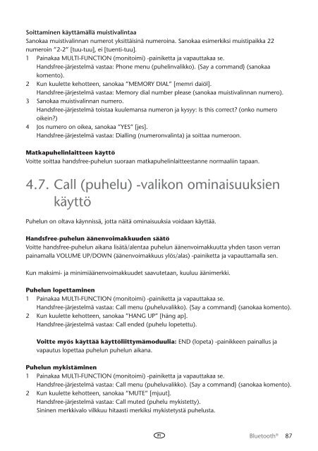 Toyota Bluetooth UIM English Danish Finnish Norwegian Swedish - PZ420-00292-NE - Bluetooth UIM English Danish Finnish Norwegian Swedish - mode d'emploi