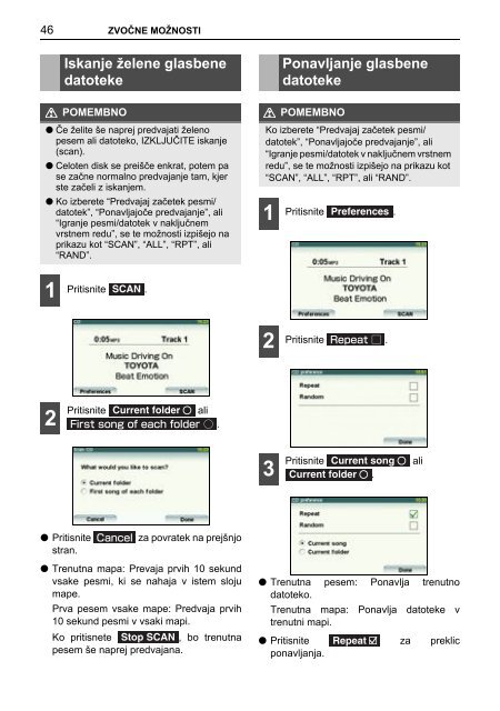 Toyota TNS410 - PZ420-E0333-SL - TNS410 - mode d'emploi