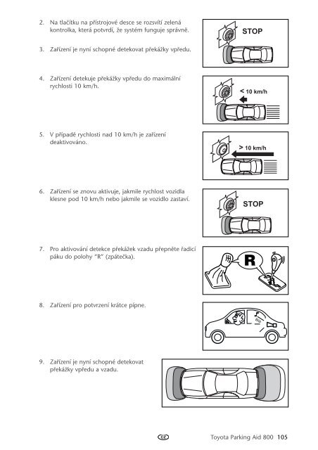 Toyota Toyota Parking Aid 800 - PZ464-00425-40 - Toyota Parking Aid 800 - mode d'emploi