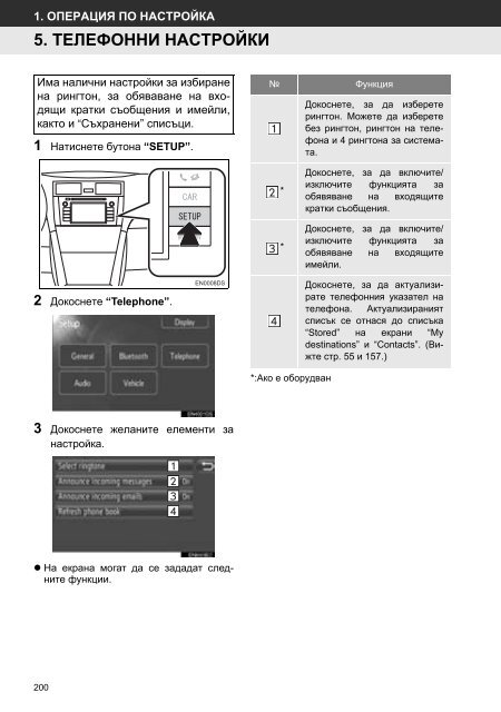 Toyota Toyota Touch &amp;amp; Go - PZ490-00331-*0 - Toyota Touch &amp; Go - Toyota Touch &amp; Go Plus - Bulgarian - mode d'emploi