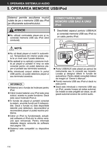 Toyota Toyota Touch &amp;amp; Go - PZ490-00331-*0 - Toyota Touch &amp; Go - Toyota Touch &amp; Go Plus - Romanian - mode d'emploi