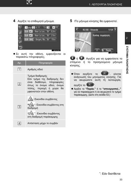 Toyota Toyota Touch &amp;amp; Go - PZ490-00331-*0 - Toyota Touch &amp; Go - Toyota Touch &amp; Go Plus - Greek - mode d'emploi