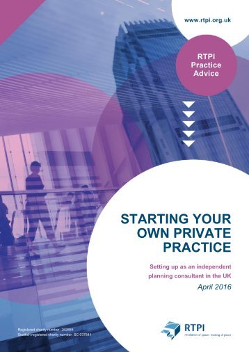 STARTING YOUR OWN PRIVATE PRACTICE