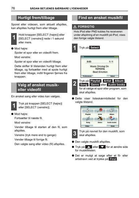 Toyota TNS410 - PZ420-E0333-DA - TNS410 - mode d'emploi