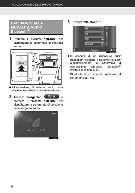 Toyota Toyota Touch &amp;amp; Go - PZ490-00331-*0 - Toyota Touch &amp; Go - Toyota Touch &amp; Go Plus - Italian - mode d'emploi