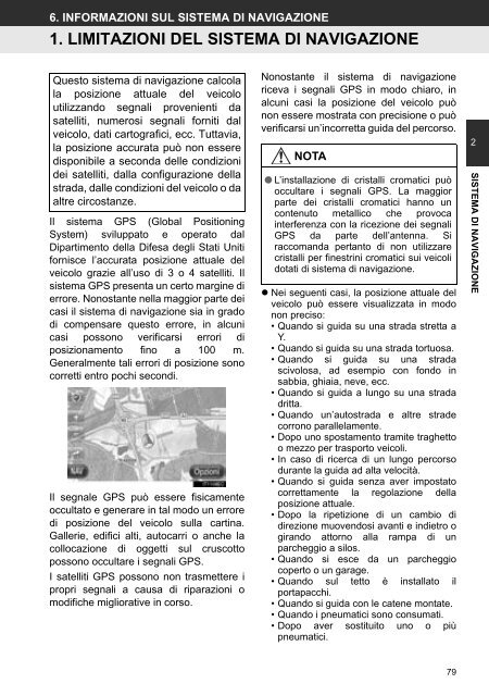 Toyota Toyota Touch &amp;amp; Go - PZ490-00331-*0 - Toyota Touch &amp; Go - Toyota Touch &amp; Go Plus - Italian - mode d'emploi