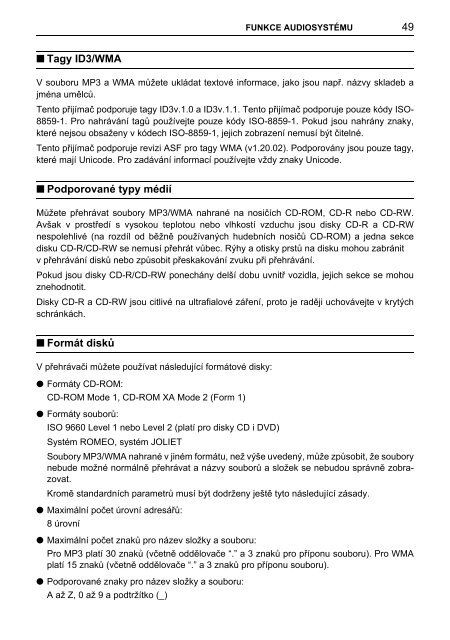 Toyota TNS410 - PZ420-E0333-CS - TNS410 - mode d'emploi