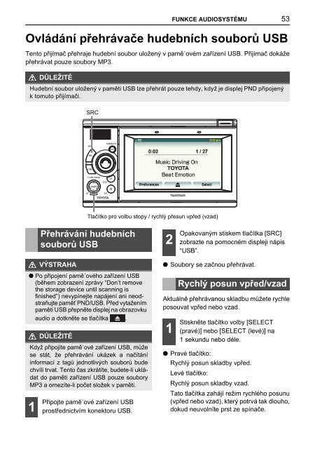 Toyota TNS410 - PZ420-E0333-CS - TNS410 - mode d'emploi