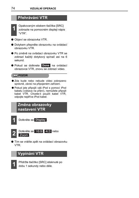 Toyota TNS410 - PZ420-E0333-CS - TNS410 - mode d'emploi