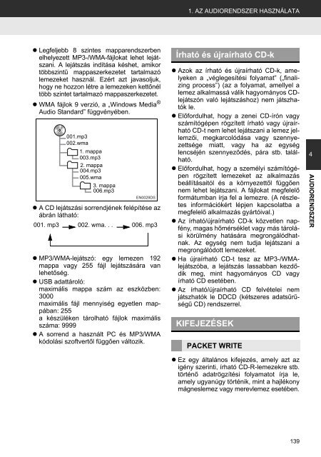 Toyota Toyota Touch &amp;amp; Go - PZ490-00331-*0 - Toyota Touch &amp; Go - Touch &amp; Go Plus - Hungarian - mode d'emploi