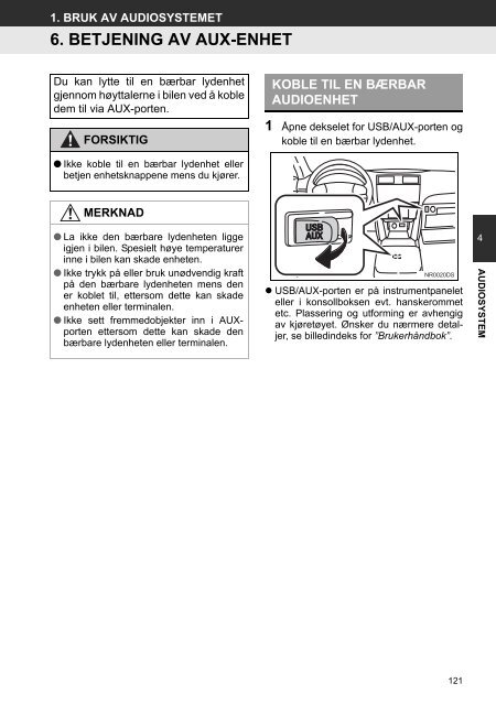 Toyota Toyota Touch &amp;amp; Go - PZ490-00331-*0 - Toyota Touch &amp; Go - Toyota Touch &amp; Go Plus - Norwegian - mode d'emploi