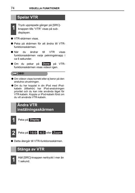 Toyota TNS410 - PZ420-E0333-SV - TNS410 - mode d'emploi