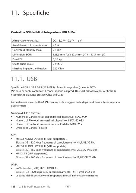 Toyota USB &amp;amp; iPod interface kit - PZ473-00266-00 - USB &amp; iPod interface kit (English, French, German, Dutch, Italian) - mode d'emploi