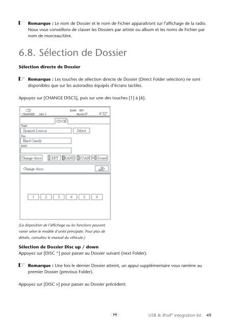 Toyota USB &amp;amp; iPod interface kit - PZ473-00266-00 - USB &amp; iPod interface kit (English, French, German, Dutch, Italian) - mode d'emploi