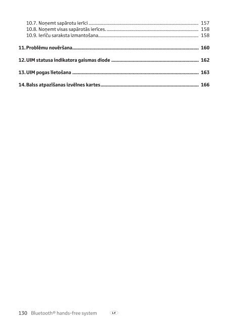 Toyota Bluetooth hands - PZ420-I0291-BE - Bluetooth hands-free system (English, Estonian, Latvian, Lithuanian, Russian ) - mode d'emploi