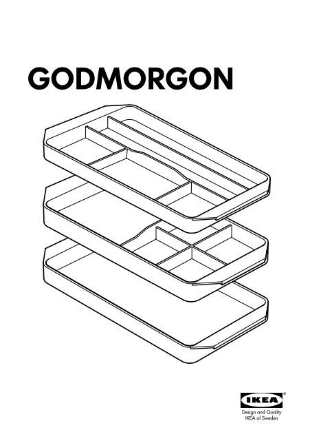 Ikea GODMORGON Set Di 3 Portatutto - 40164947 - Istruzioni di montaggio