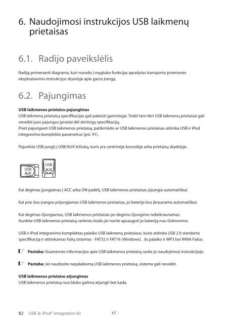 Toyota USB &amp;amp; iPod interface kit - PZ473-00266-00 - USB &amp; iPod interface kit (Russian, Latvian, Lithuanian, Estonian) - mode d'emploi