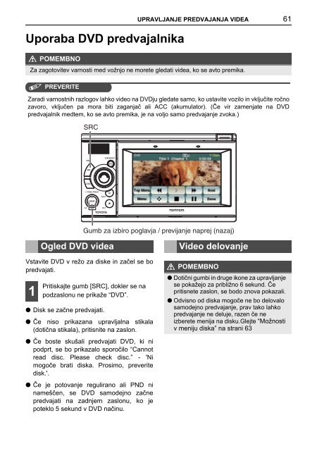 Toyota TNS410 - PZ420-E0333-SL - TNS410 - mode d'emploi