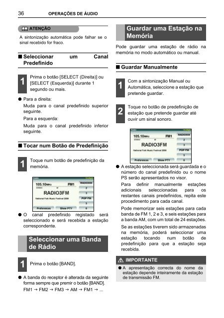 Toyota TNS410 - PZ420-E0333-PT - TNS410 - mode d'emploi