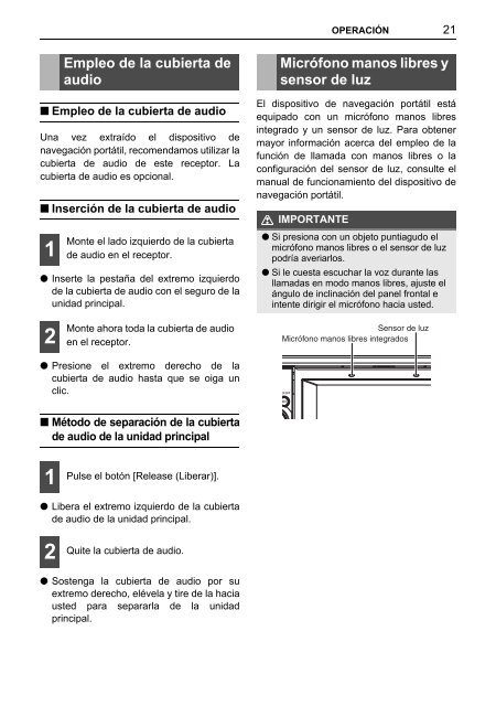 Toyota TNS410 - PZ420-E0333-ES - TNS410 - mode d'emploi