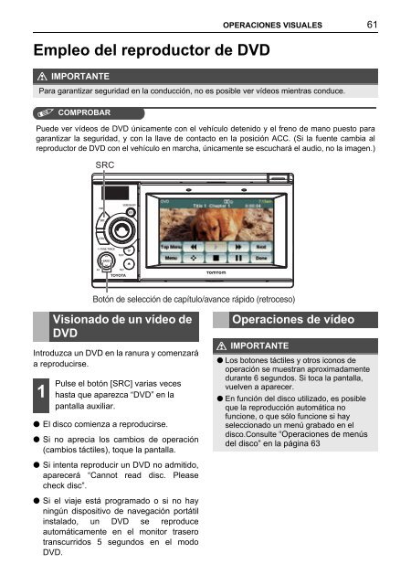 Toyota TNS410 - PZ420-E0333-ES - TNS410 - mode d'emploi