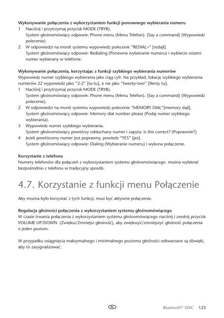 Toyota Bluetooth SWC English Czech Hungarian Polish Russian - PZ420-00296-EE - Bluetooth SWC English Czech Hungarian Polish Russian - mode d'emploi