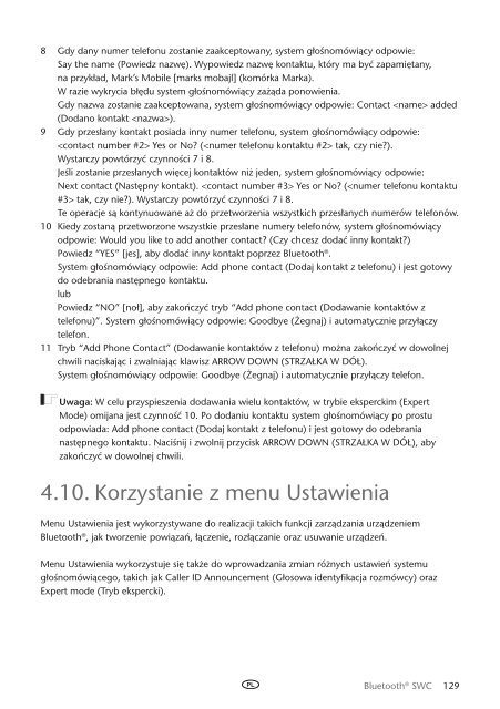 Toyota Bluetooth SWC English Czech Hungarian Polish Russian - PZ420-00296-EE - Bluetooth SWC English Czech Hungarian Polish Russian - mode d'emploi