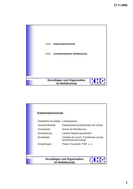 Einsatzmöglichkeiten der Kerntechnischen Hilfsdienst GmbH