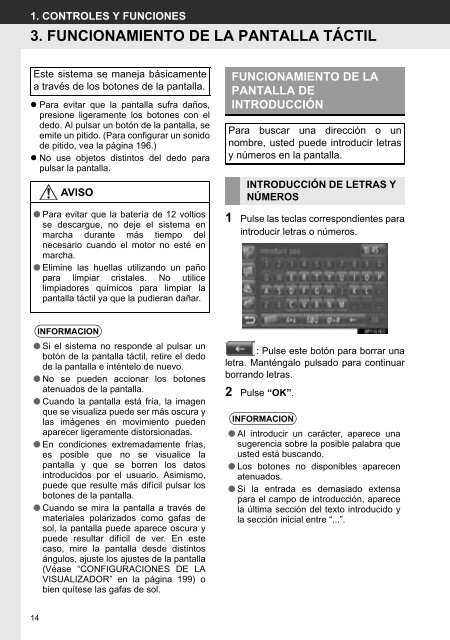 Toyota Toyota Touch &amp;amp; Go - PZ490-00331-*0 - Toyota Touch &amp; Go - Toyota Touch &amp; Go Plus - Spanish - mode d'emploi