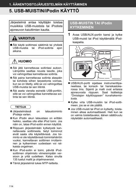 Toyota Toyota Touch &amp;amp; Go - PZ490-00331-*0 - Toyota Touch &amp; Go - Toyota Touch &amp; Go Plus - Finnish - mode d'emploi