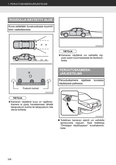 Toyota Toyota Touch &amp;amp; Go - PZ490-00331-*0 - Toyota Touch &amp; Go - Toyota Touch &amp; Go Plus - Finnish - mode d'emploi