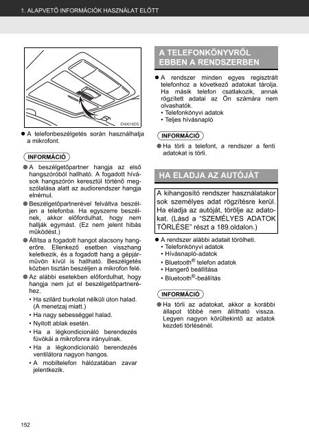 Toyota Toyota Touch &amp;amp; Go - PZ490-00331-*0 - Toyota Touch &amp; Go - Touch &amp; Go Plus - Hungarian - mode d'emploi