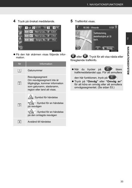 Toyota Toyota Touch &amp;amp; Go - PZ490-00331-*0 - Toyota Touch &amp; Go - Touch Touch &amp; Go Plus - Swedish - mode d'emploi