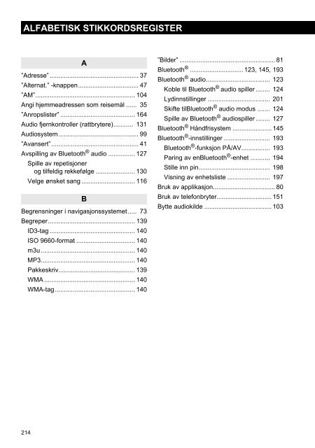 Toyota Toyota Touch &amp;amp; Go - PZ490-00331-*0 - Toyota Touch &amp; Go - Toyota Touch &amp; Go Plus - Norwegian - mode d'emploi