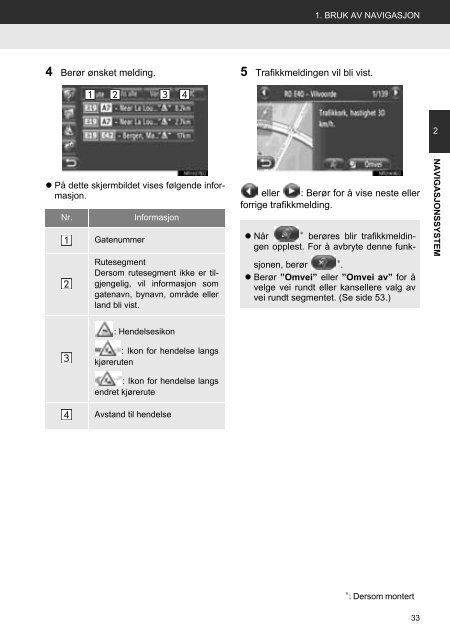 Toyota Toyota Touch &amp;amp; Go - PZ490-00331-*0 - Toyota Touch &amp; Go - Toyota Touch &amp; Go Plus - Norwegian - mode d'emploi