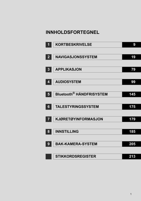 Toyota Toyota Touch &amp;amp; Go - PZ490-00331-*0 - Toyota Touch &amp; Go - Toyota Touch &amp; Go Plus - Norwegian - mode d'emploi