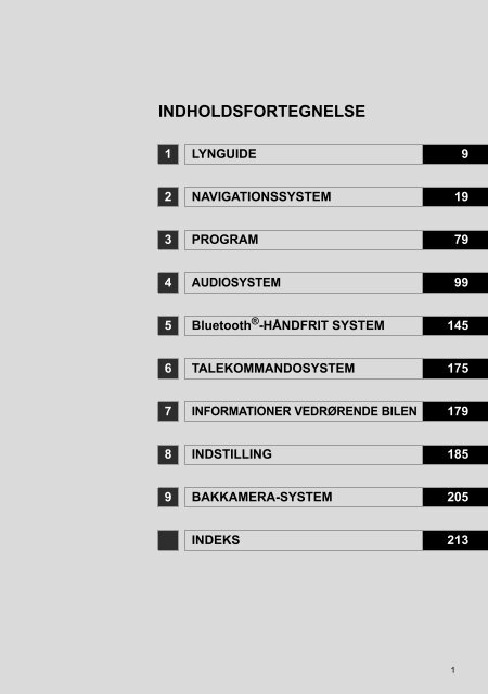 Toyota Toyota Touch &amp;amp; Go - PZ490-00331-*0 - Toyota Touch &amp; Go - Toyota Touch &amp; Go Plus - Danish - mode d'emploi