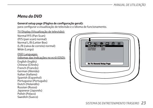 Toyota Rear Entertainment System - PZ462-00207-00 - Rear Entertainment System - Portuguese - mode d'emploi